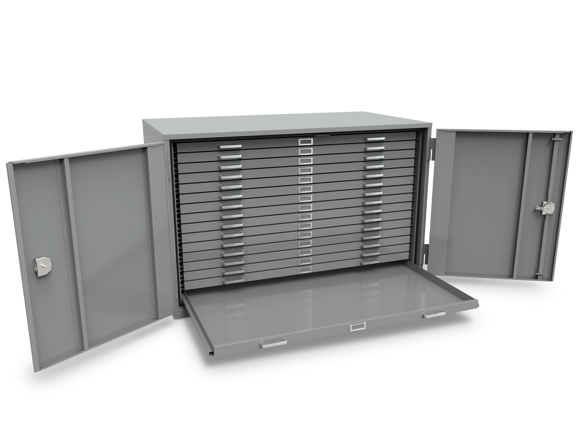 Drawer for Counter-Height Double-Door Standard Museum Cabinet