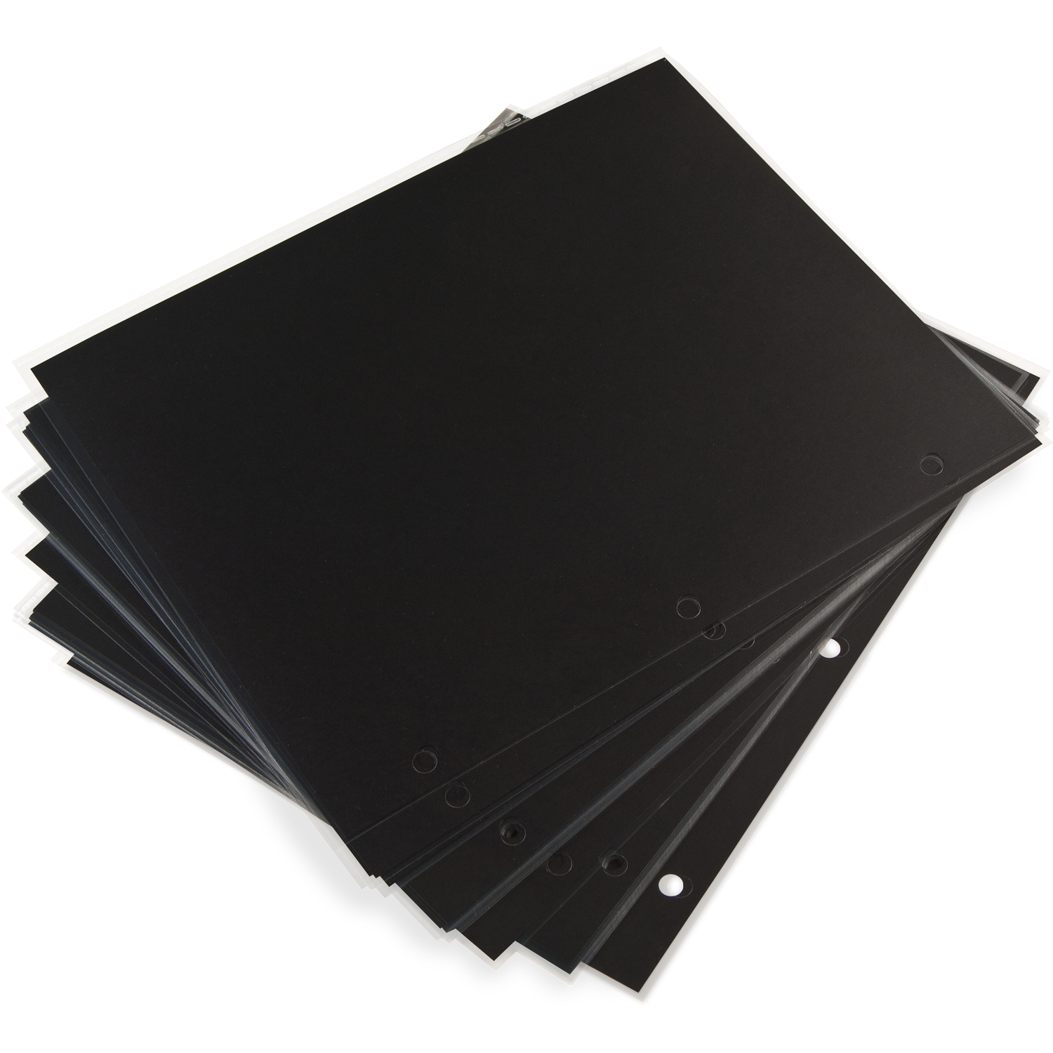 12 x 12 3-Hole Punched Mounting Pages (25-Pack)