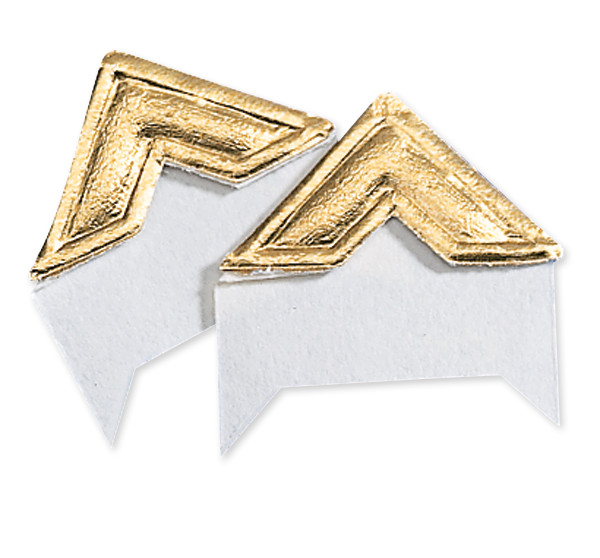 1/2" Gold Gummed Paper Photo Corners (252-Pack)