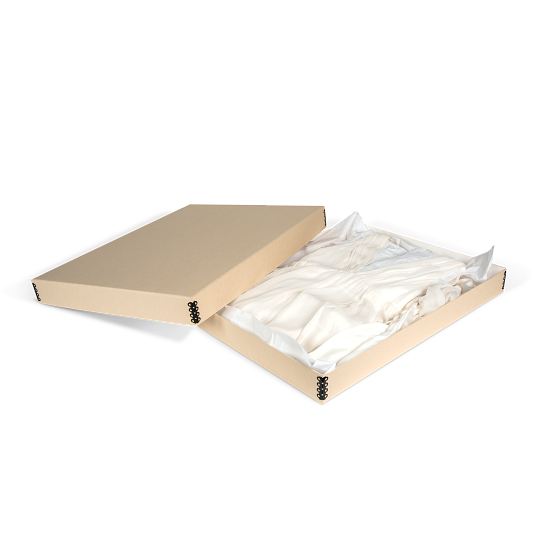 Gaylord Archival&#174; Tan Barrier Board Textile & Costume Box