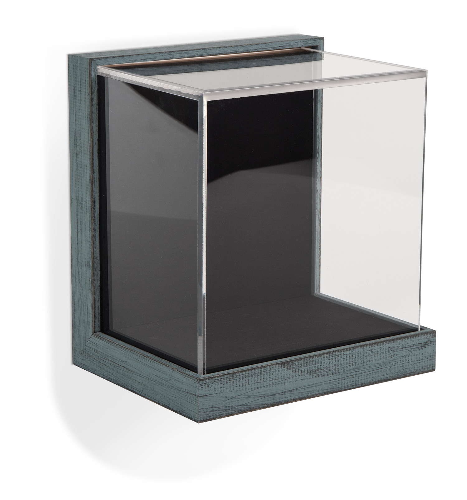 Gaylord Archival® Little Gem Weathered Frame Wall-Mount Exhibit Case