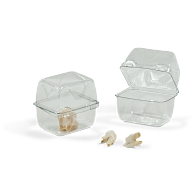 Gaylord Archival® Clear PET Clamshell Flat Lid Boxes (100-Pack), Multipurpose