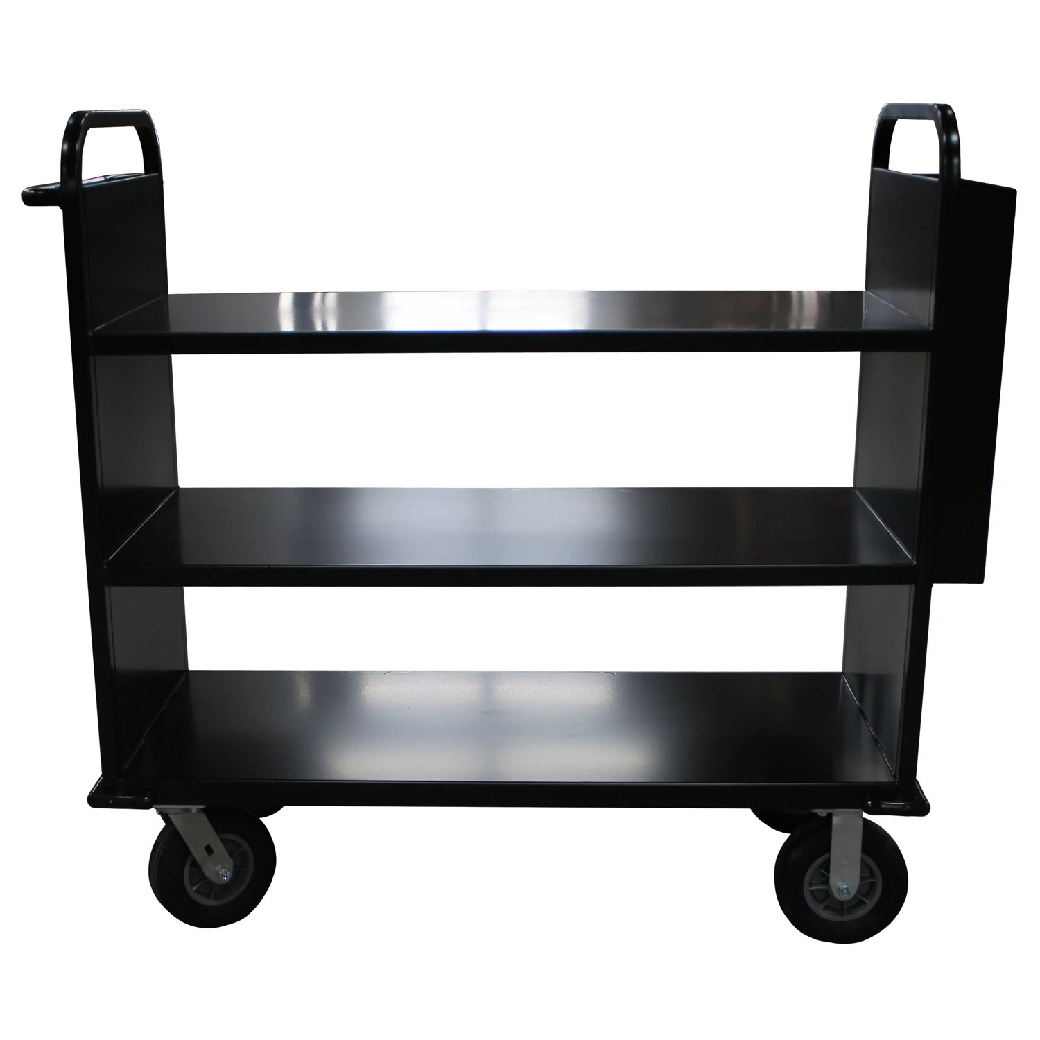 Gaylord Archival® The Book Beast 3-Tier Flat Shelf Steel Book Truck