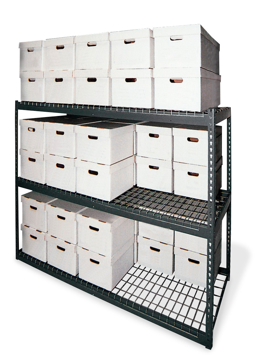 60"H Steel 36-Carton Record Storage Rack