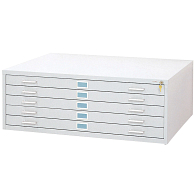 Safco&#174; Horizontal 5-Drawer Flat File for 36 x 48" Sheets
