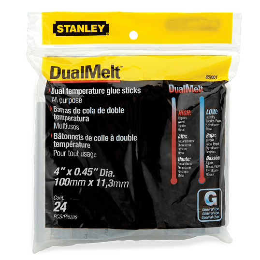 Stanley&#174; Bostitch&#174; Dual Temperature 4" Glue Sticks (24-Pack)