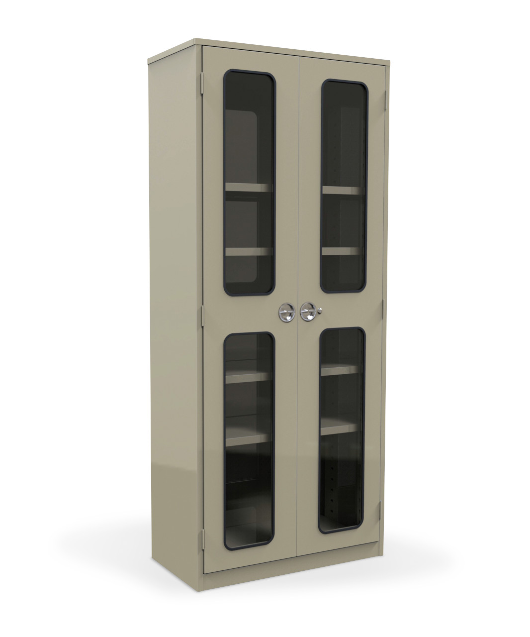 Shallow-Depth Museum Cabinet with Glass Doors