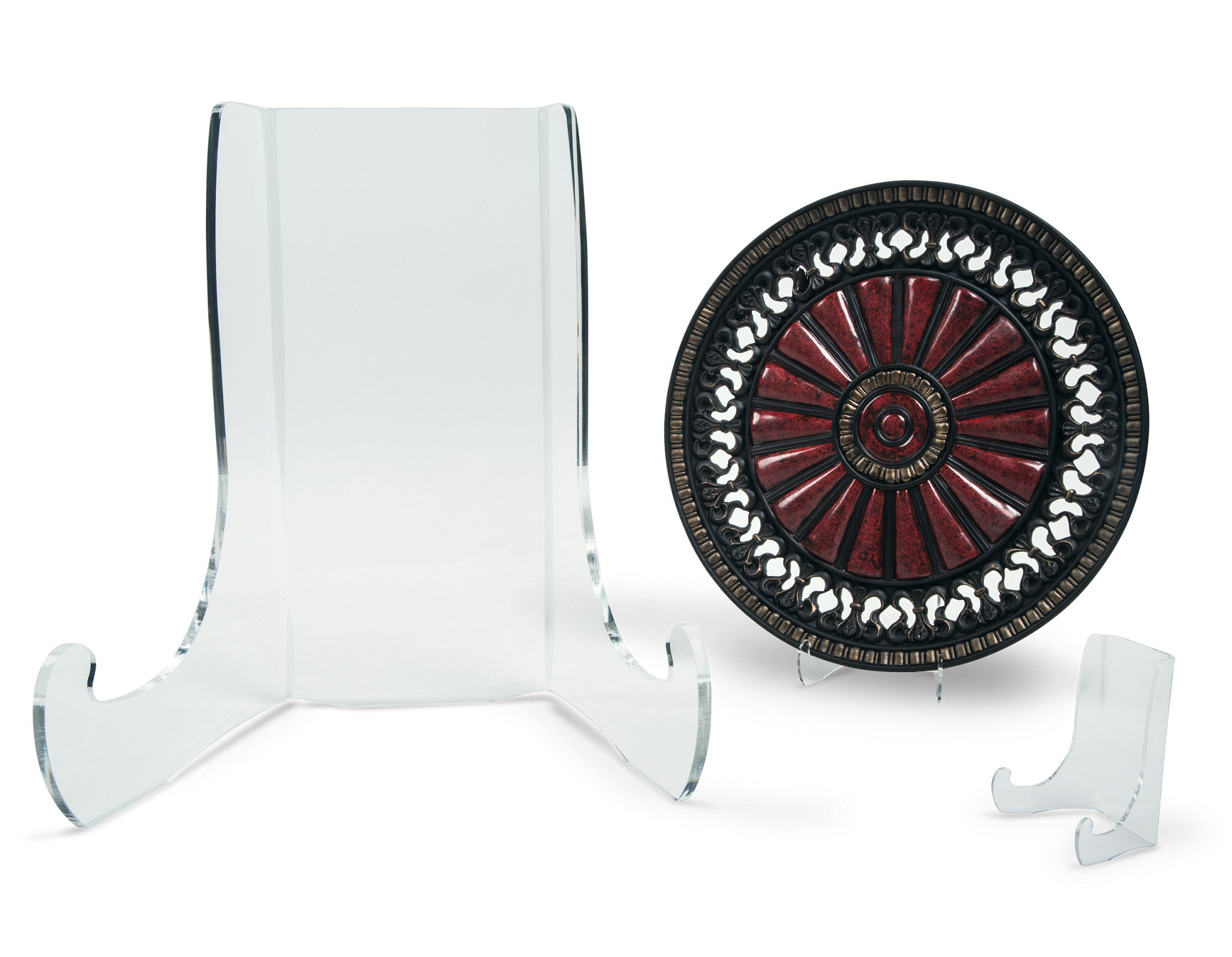 Double Bend Acrylic Plate Display Easel