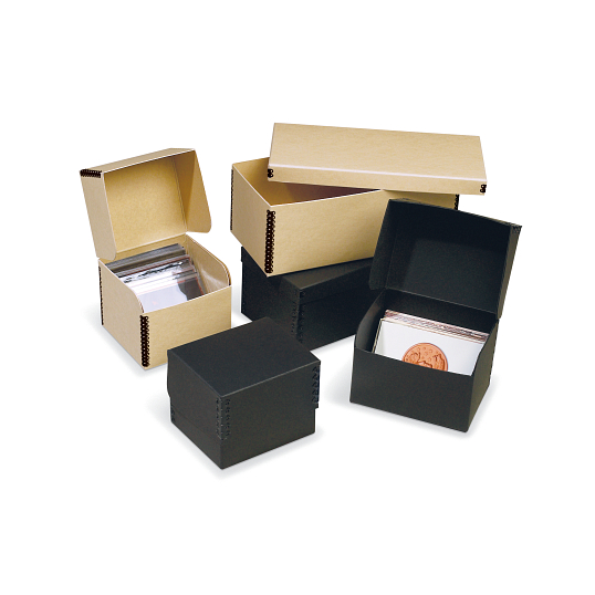 Gaylord Archival&#174; Tan Barrier Board Shallow Lid Photo & Print Box