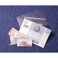 3 mil Archival Polyester Large Currency & Check L-Sleeves (25-Pack)