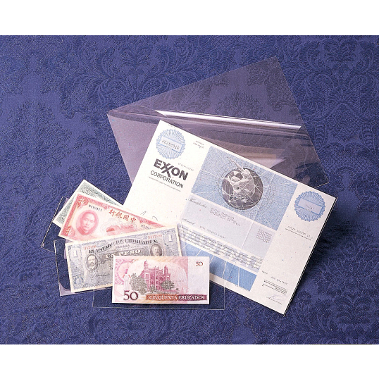 3 mil Archival Polyester Medium Currency & Check L-Sleeves (25-Pack)