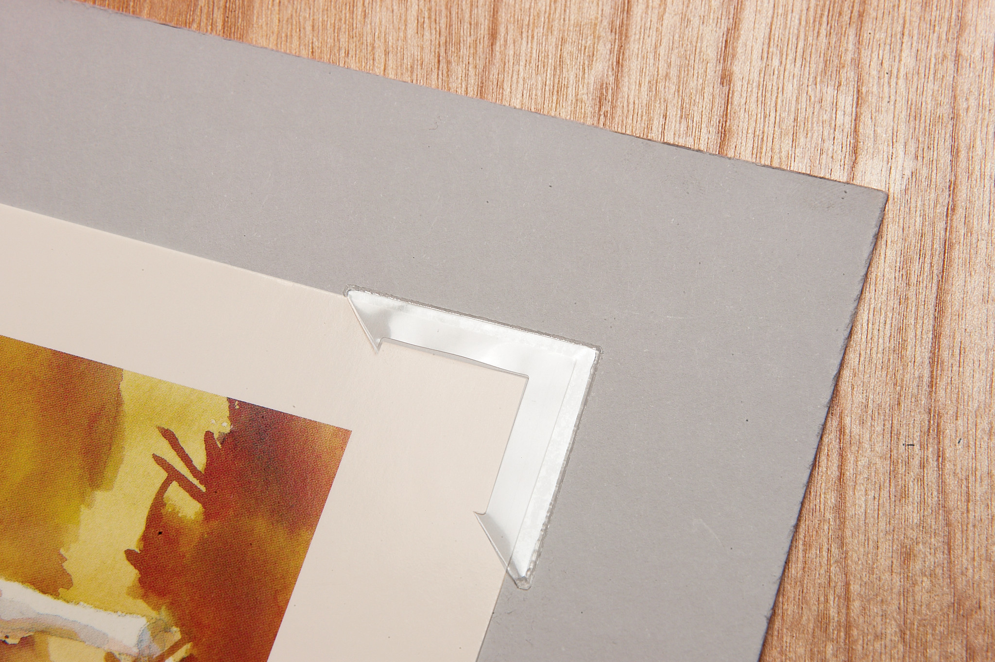 Gaylord Archival® Maxiview 1 1/4" Clear Self-Adhesive Polypropylene Photo Corners (250-Pack)