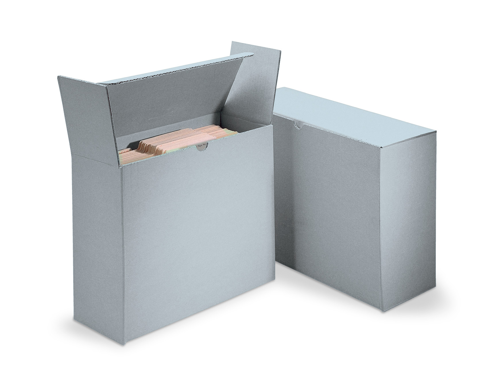 Gaylord Archival® B-flute Hinged Lid Document Case 