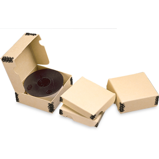 Gaylord Archival&#174; Tan Barrier Board Clamshell 35mm Microfilm Reel Boxes (100-Pack)