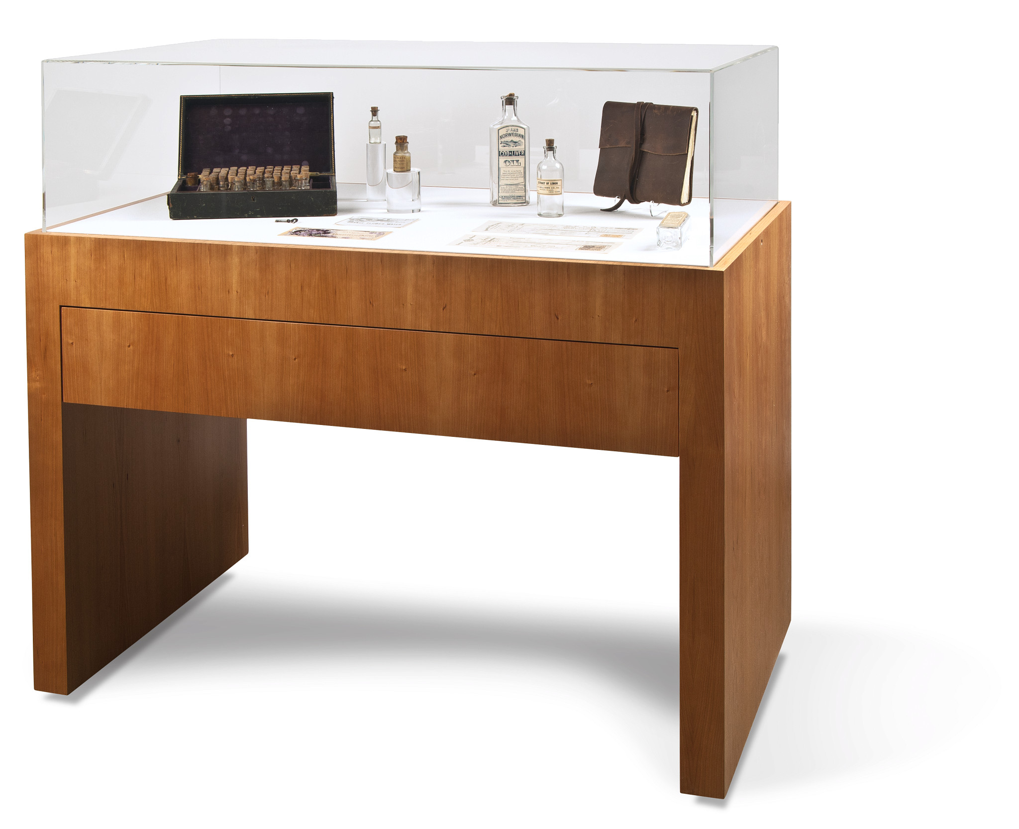 Gaylord Archival® Delphi Flat Deck Athena Exhibit Case with Display Drawer