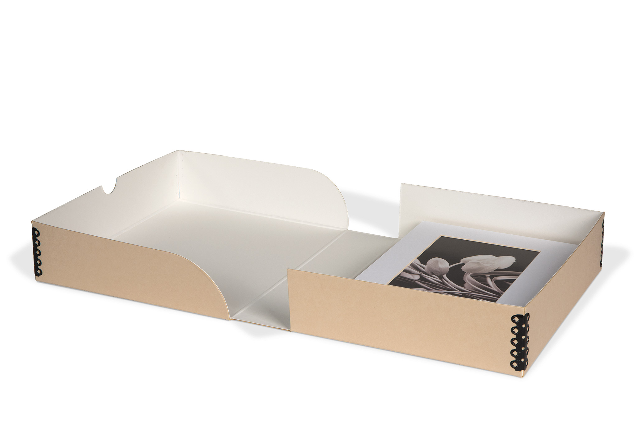 Gaylord Archival® Tan Barrier Board Clamshell Box