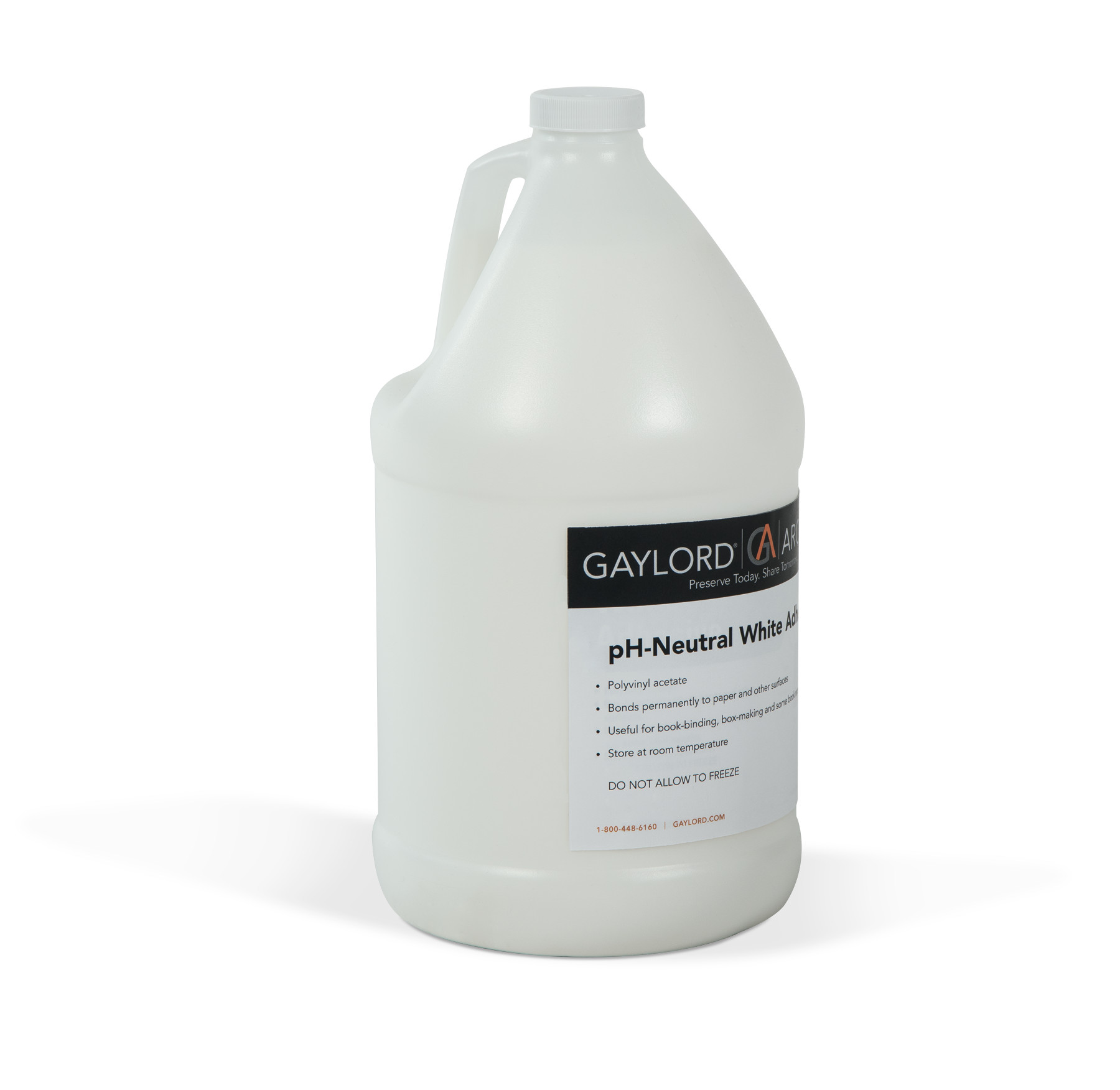 Gaylord Archival® White pH Neutral Adhesive (1 Gallon)