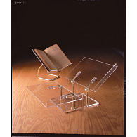 Benchmark Plexiglass & Brass Horizontal Butterfly Book Mount