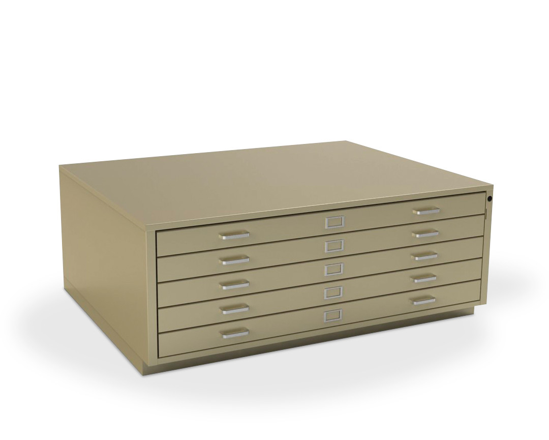 Gaylord Archival® Extra-Large Locking 5-Drawer Horizontal Flat File