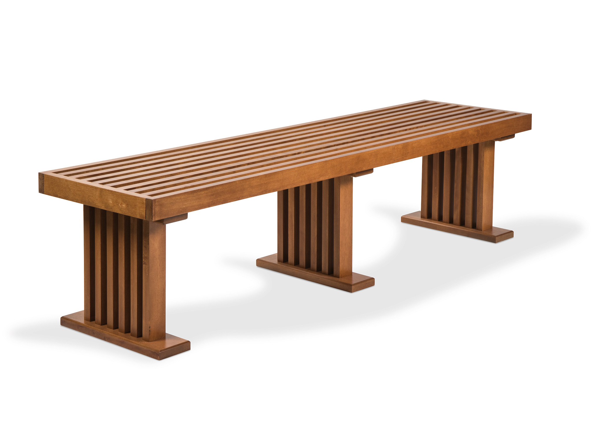 Gaylord Archival® Hardwood Gallery Slat Bench 