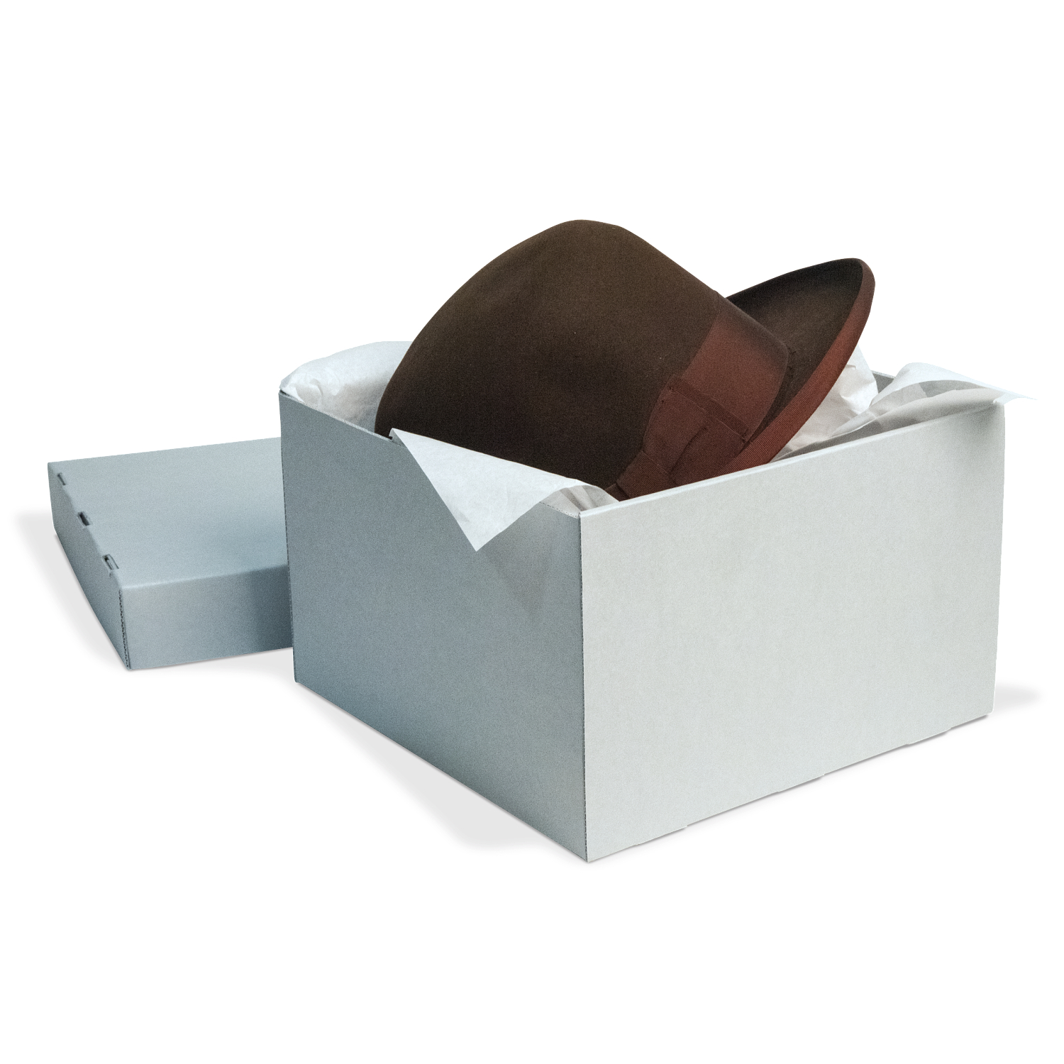 archival, hat box, unbuffered, clear view, textile storage, acid-free
