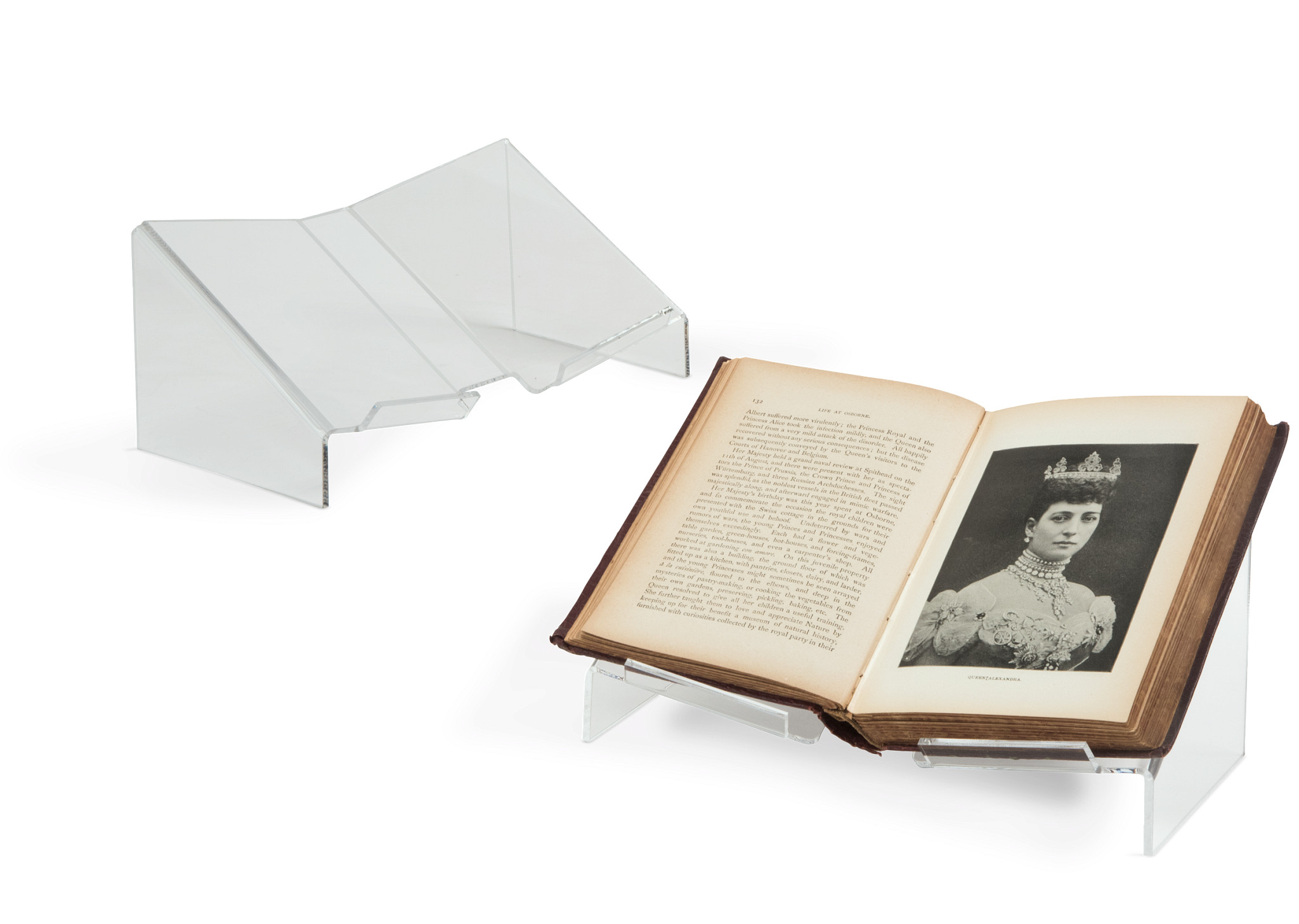 Acrylic Lipped Open Book Cradle