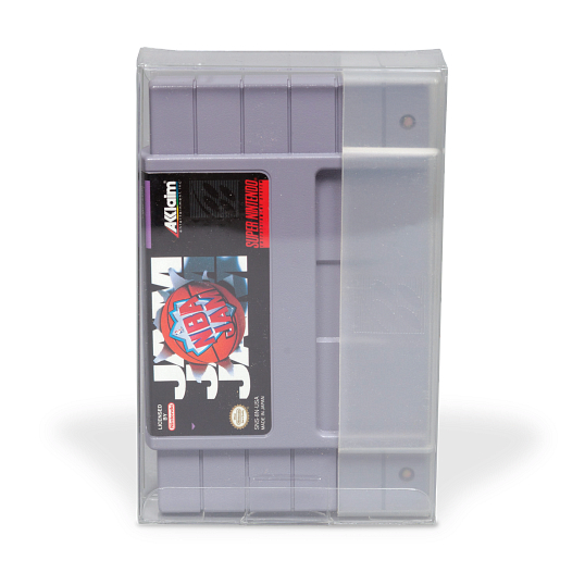 12 mil Archival Polyester Video Game Protector for SNES Cartridge