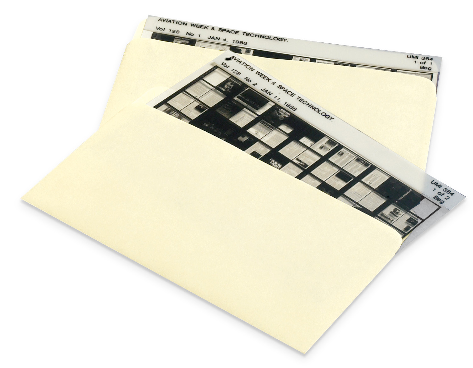 80 lb. Text Plain Microfiche Envelopes (250-Pack)