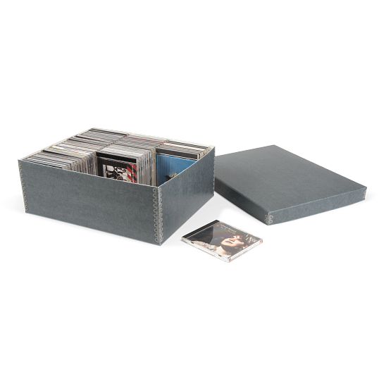 Gaylord Archival&#174; Blue/Grey Shallow Lid CD Box
