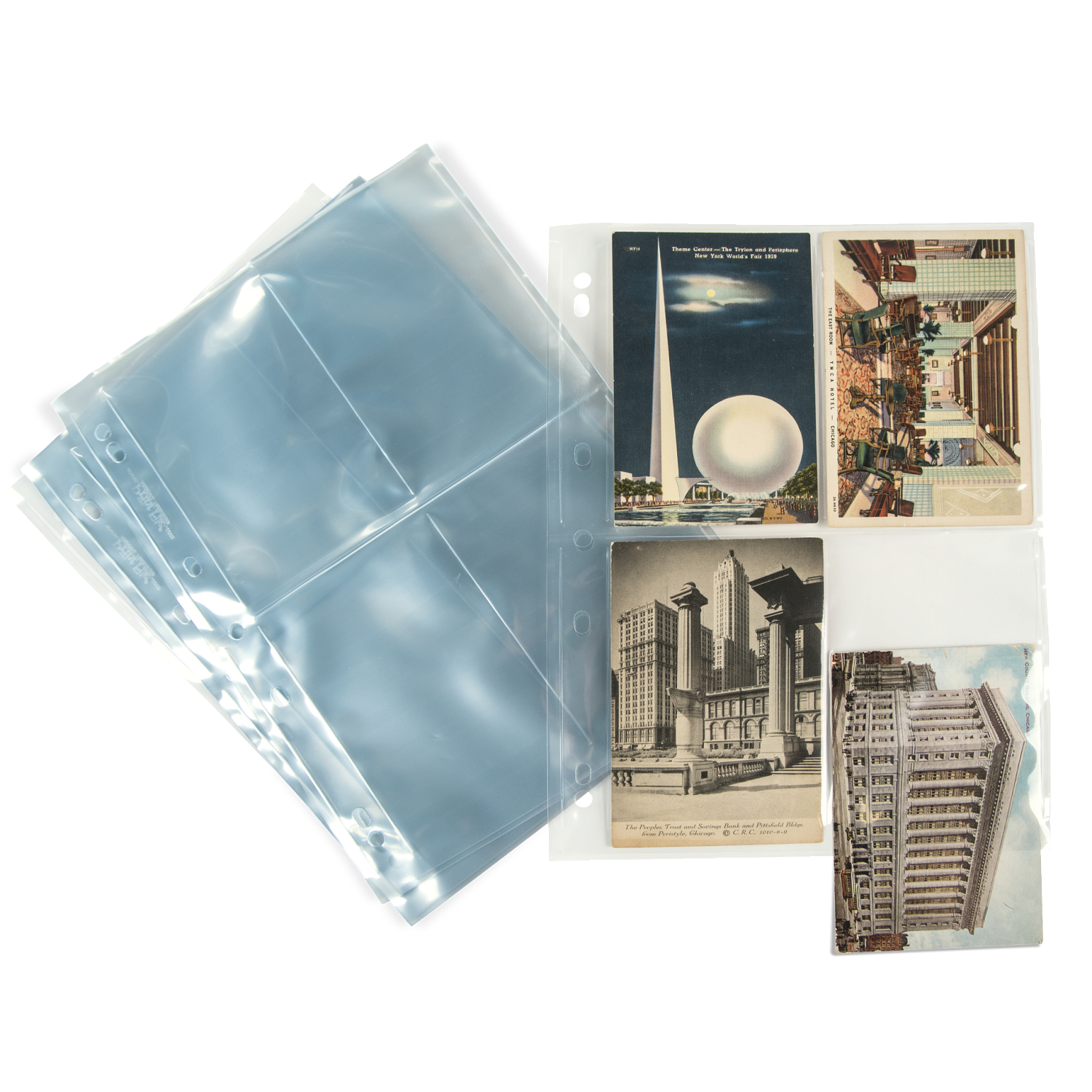 100 New Postcard Sleeves, Acid Free Clear Polypropylene, Archival