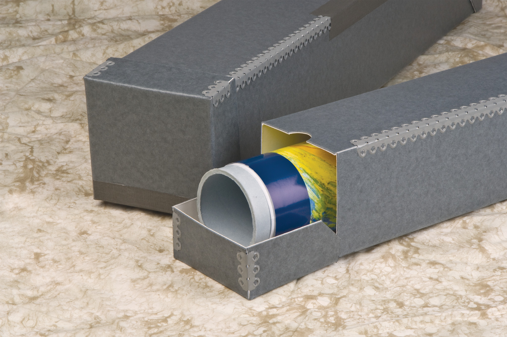 Gaylord Archival® Flip-Top Flip-Bottom Roll Storage Box