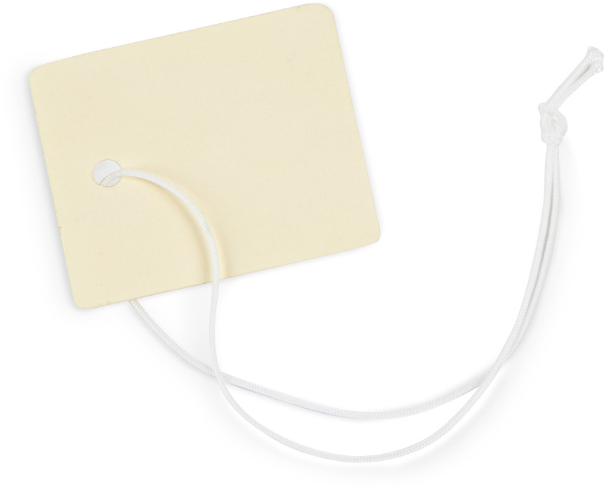 Gaylord Archival® 10 pt. Folder Stock Prestrung Artifact Tags with Rounded Corners (100-Pack)