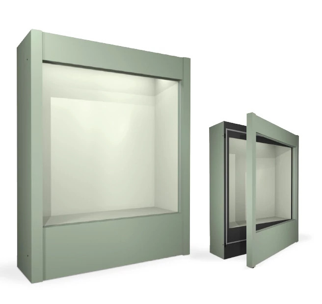 Gaylord Archival® Sierra Palisade Glass Floor-Standing Wall Gallery Case