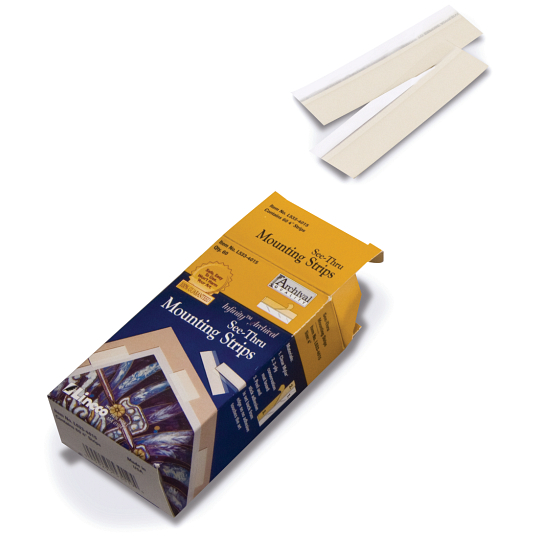 Lineco Polyester See-Thru Mounting Strips (60-Pack)