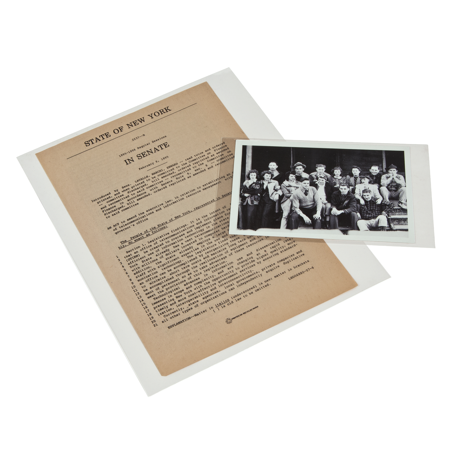Gaylord Archival® 2 mil Archival Polyester Stereoscopic Card