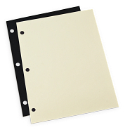 Gaylord Archival&#174; 9 1/2 x 11" 3-Hole Punched Mounting Pages (50-Pack)
