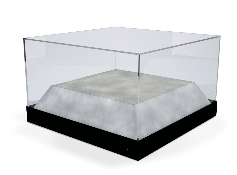 Gaylord Archival® Metro Lexington Tabletop Museum Case with Raised Deck