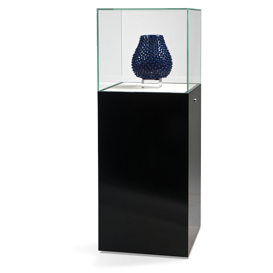Gaylord Archival&#174; Curator&#153; Podium Museum Case with Cabinet Base