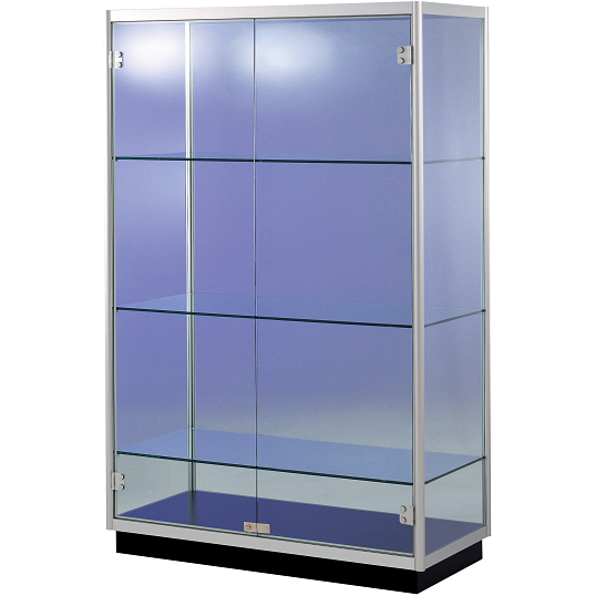Peter Pepper Products PepperMint&#174; Circular Profile Exhibit Case with Aluminum Top and 2 Doors