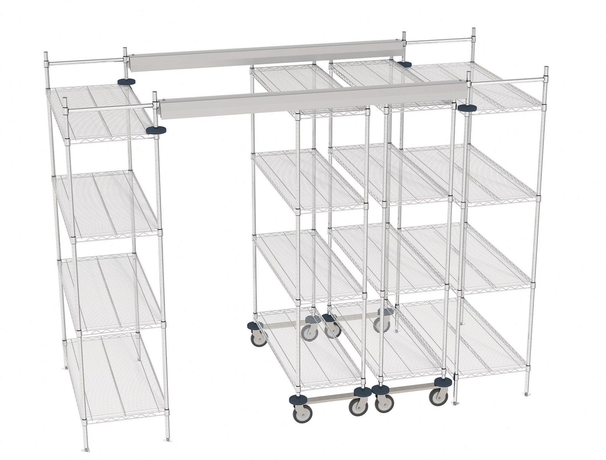 Metro Overhead Track High-Density Shelving System for 10 ft. Spaces