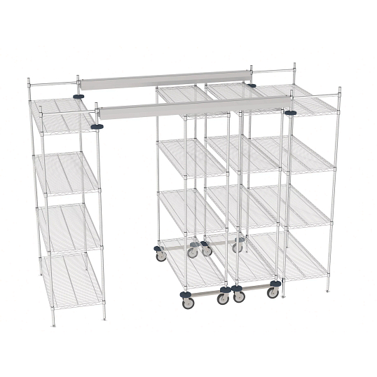 Metro Overhead Track High-Density Shelving System for 10 ft. Spaces