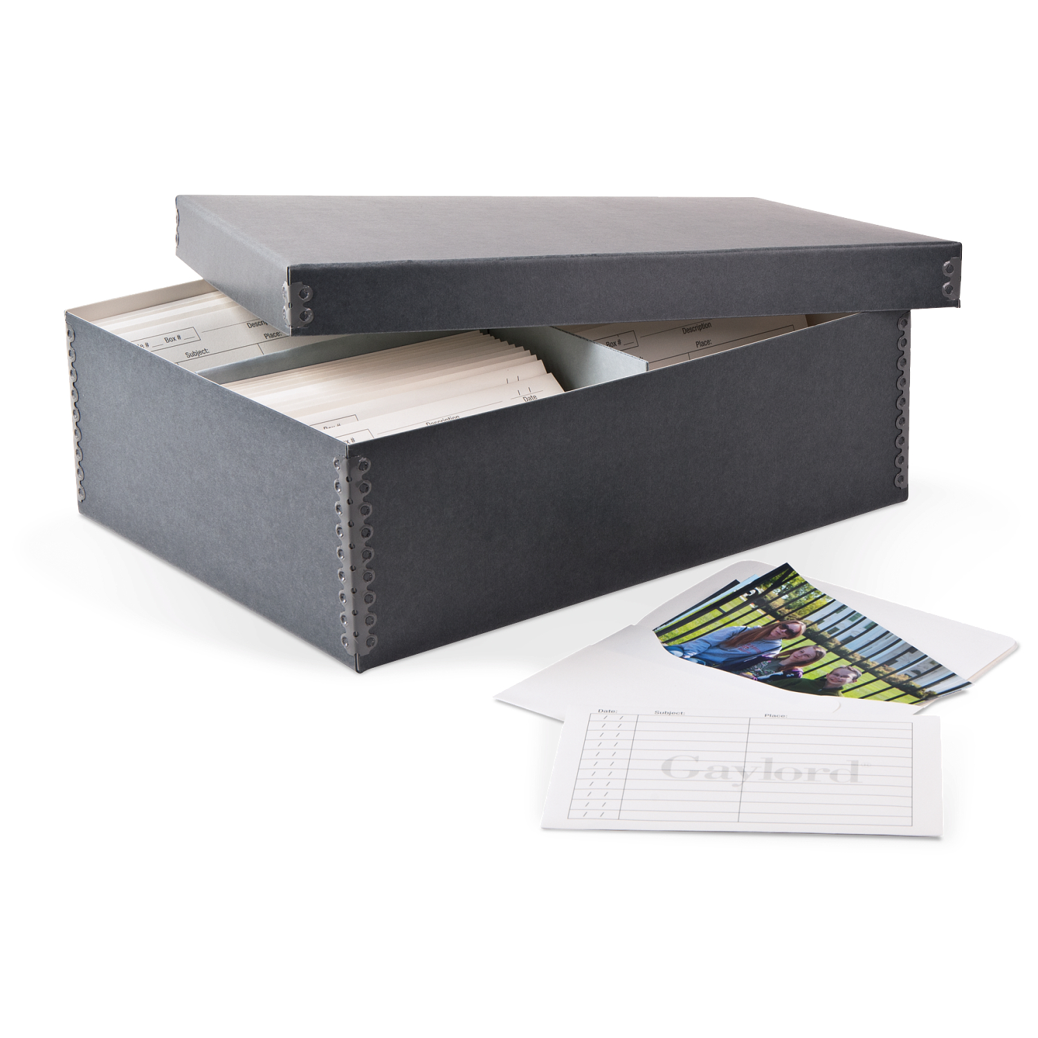 Gaylord Archival® High-Capacity Barrier Board Photo Box with Envelopes, Archival  Storage Boxes, Preservation
