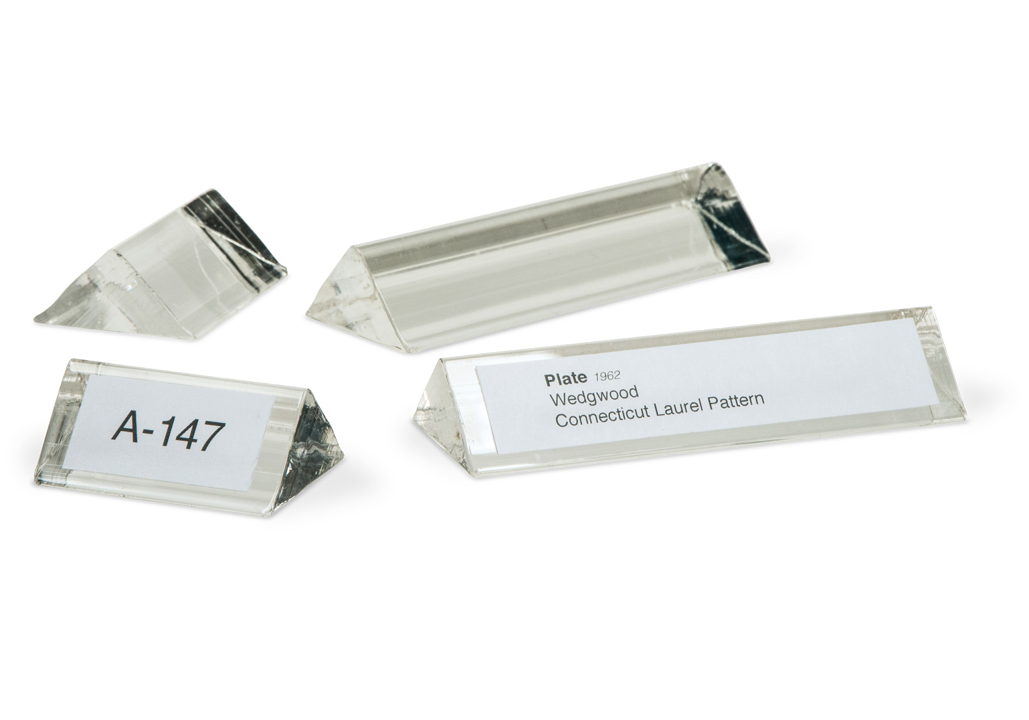 Acrylic Label Triangles (12-Pack)