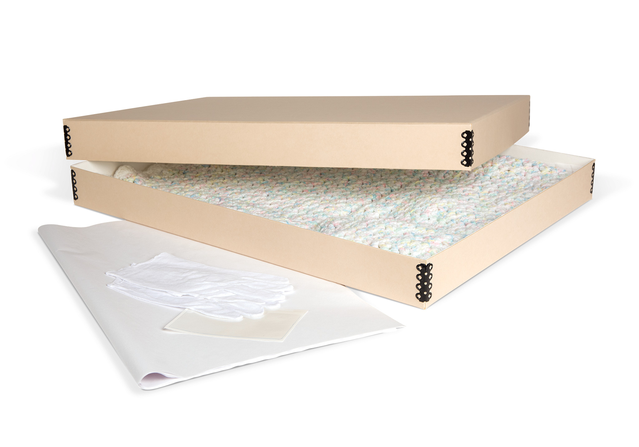 Gaylord Archival® Tan Barrier Board Children's Clothing Preservation Kit