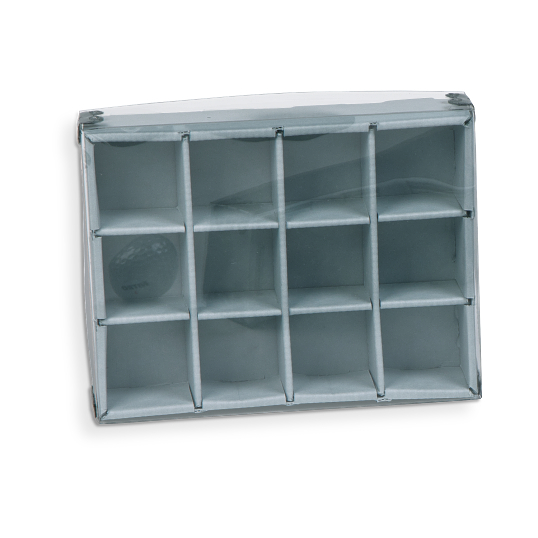Gaylord Archival® E-flute Clear Lid 12-Capacity Multi-Divider Box, Storage  Boxes, Boxes, Trays & Dividers, Artifact & Collectibles Preservation, Preservation