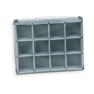 Gaylord Archival&#174; E-flute Clear Lid 12-Capacity Multi-Divider Box