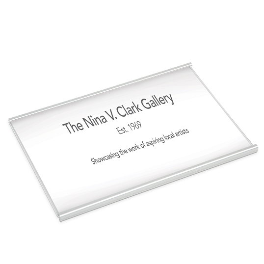 Wall-Mount Label Holder | Identification | Display Accessories ...