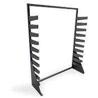 Single-Sided Freestanding Textile Roll Storage Rack
