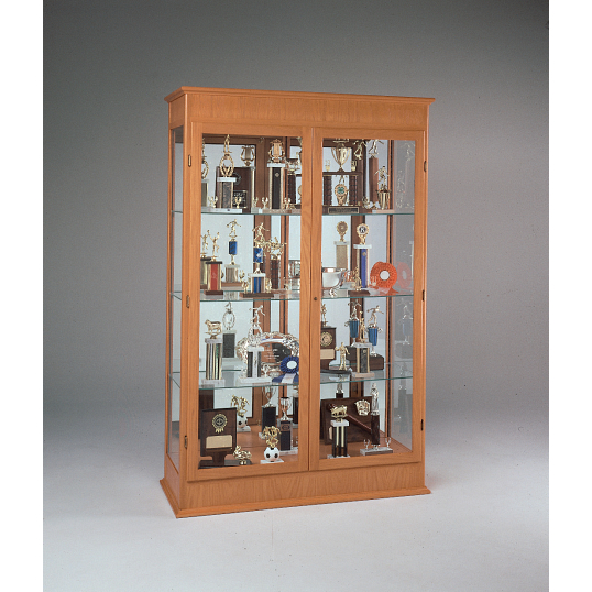Waddell Varsity Exhibit Case with Mirrored Back & Hinged Doors