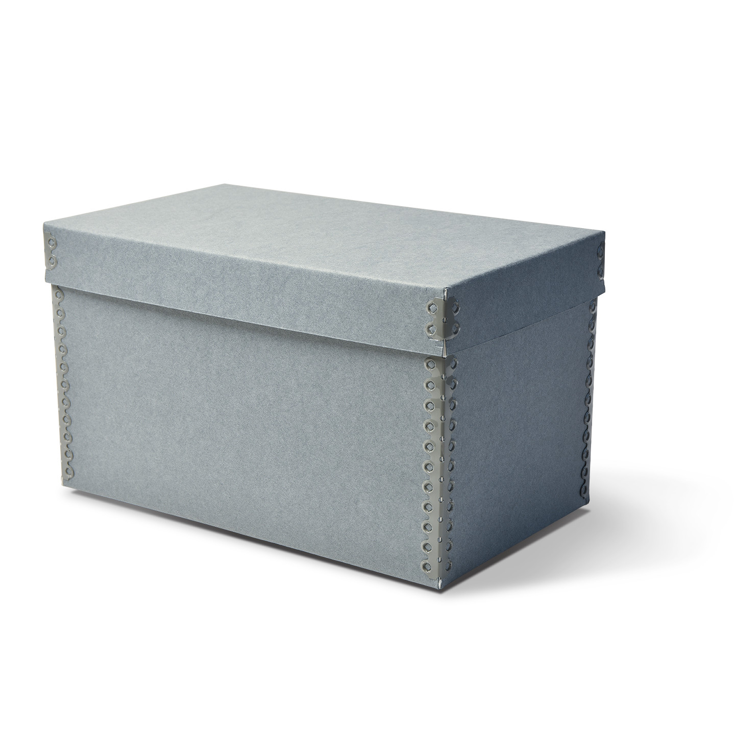 Gaylord Archival® Blue/Grey Barrier Board Shallow Lid Box